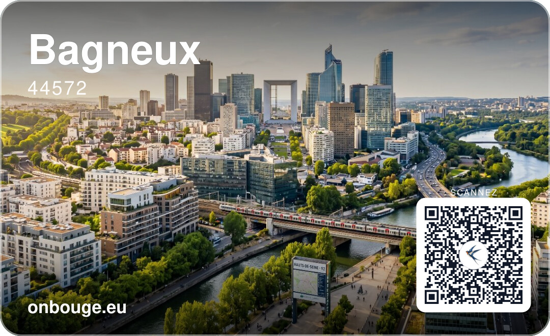 Bagneux — carte OnBouge avec QR code