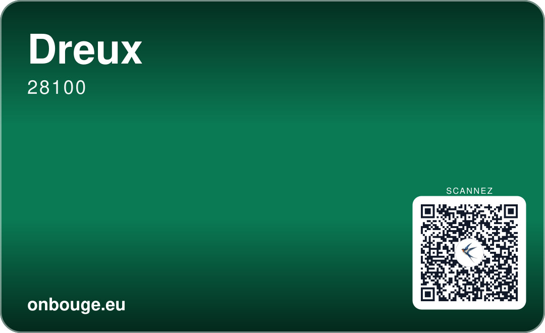 Dreux — carte OnBouge avec QR code