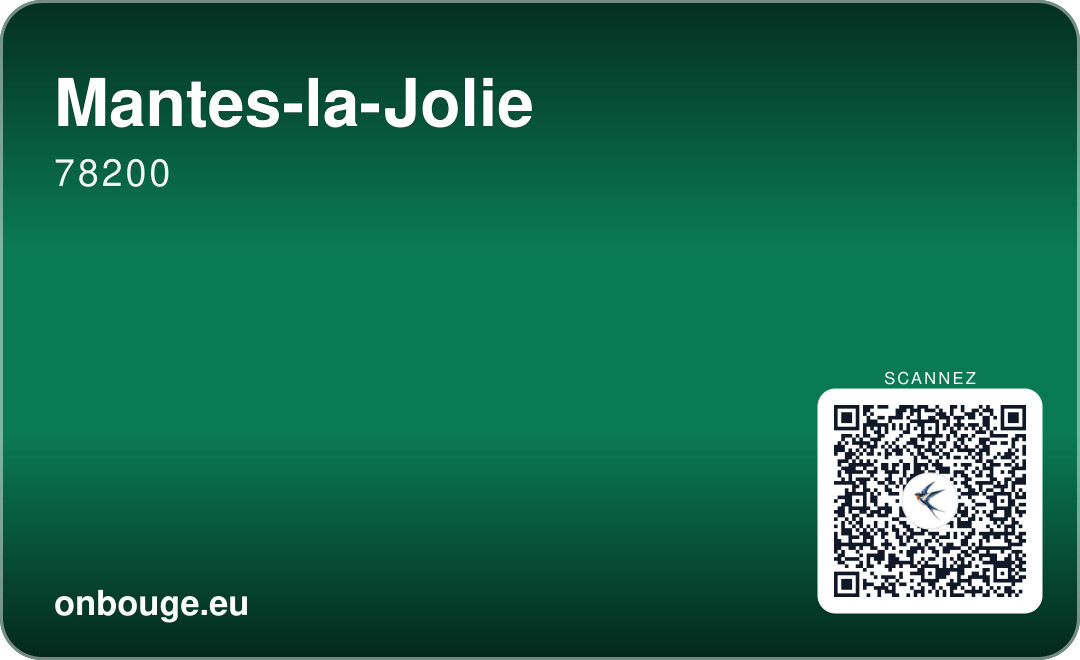 Mantes-la-Jolie — carte OnBouge avec QR code
