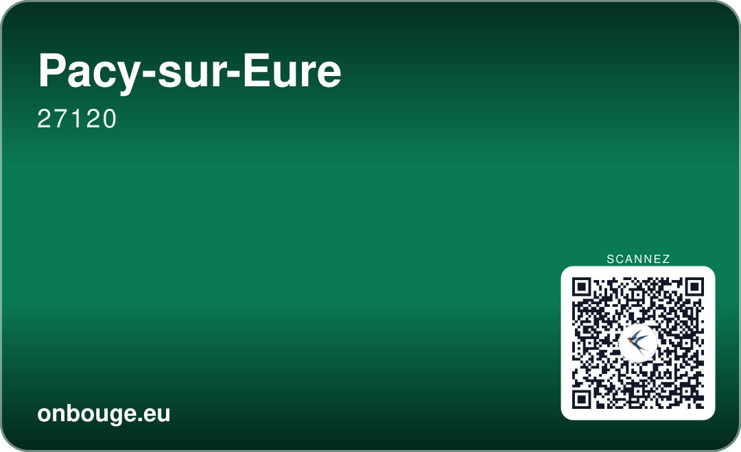 Pacy-sur-Eure — carte OnBouge avec QR code