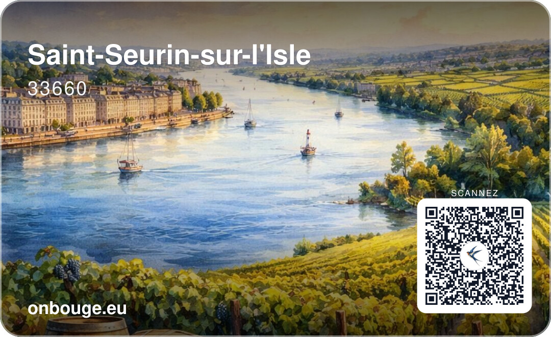 Saint-Seurin-sur-l'Isle — carte OnBouge avec QR code