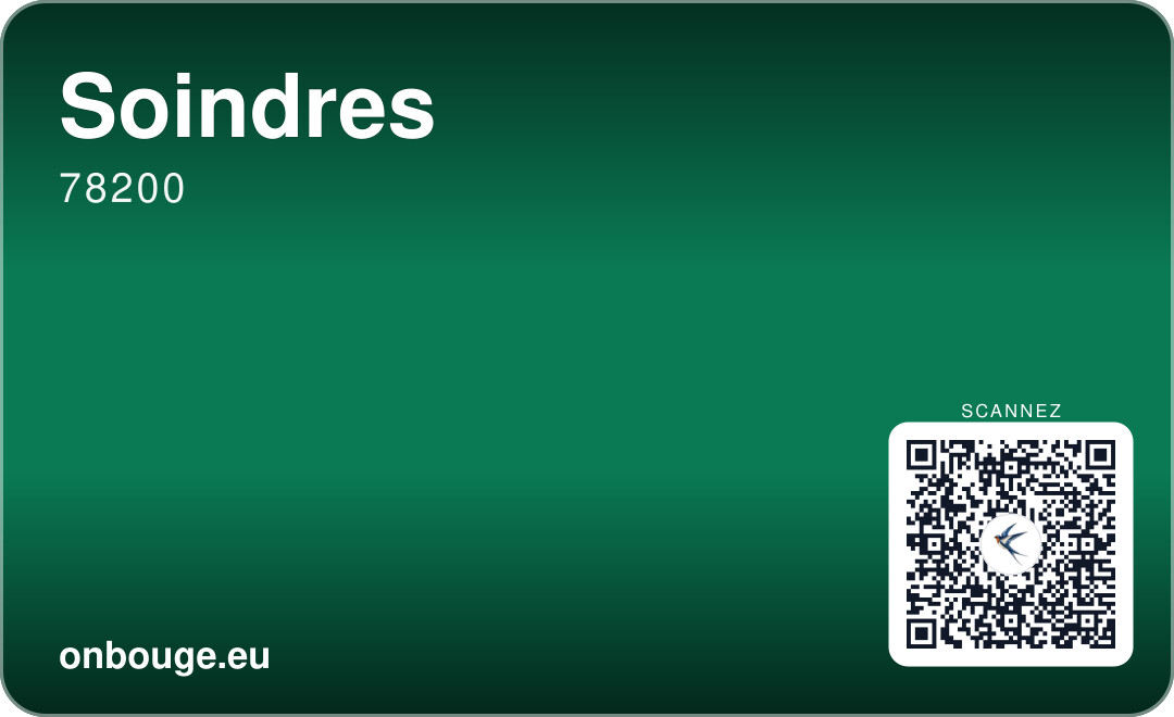 Soindres — carte OnBouge avec QR code